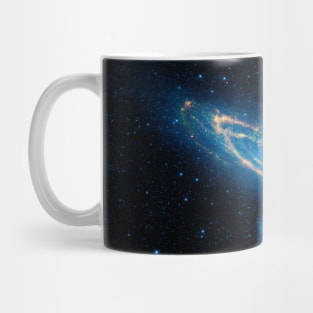 Wide-field infrared view of the Andromeda Galaxy Mug